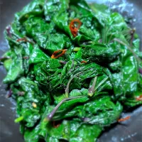 さつまいもの葉っぱを炒めたの|misakoさん