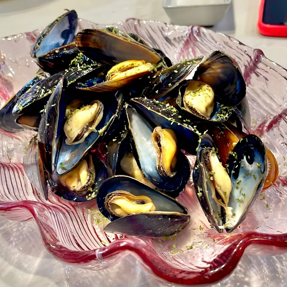 ムール貝の酒蒸し|ぎんさん