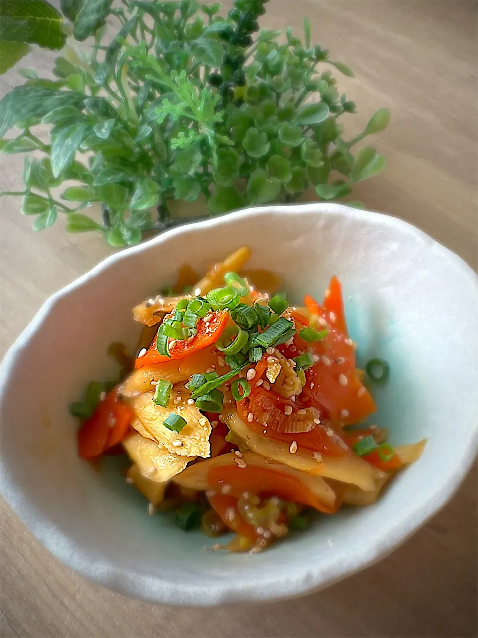 真菰茸のネギゴマ金平|みゆき𐤔(◍´͈ ᵕ `͈ ◍)𐤔さん