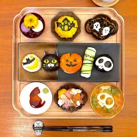 すずさんの料理 ハロウィン手まり寿司🎃
