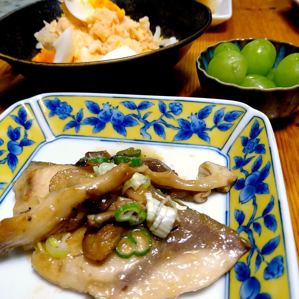 ぶりのネギきのこポン酢🐟️|とまと🍅さん