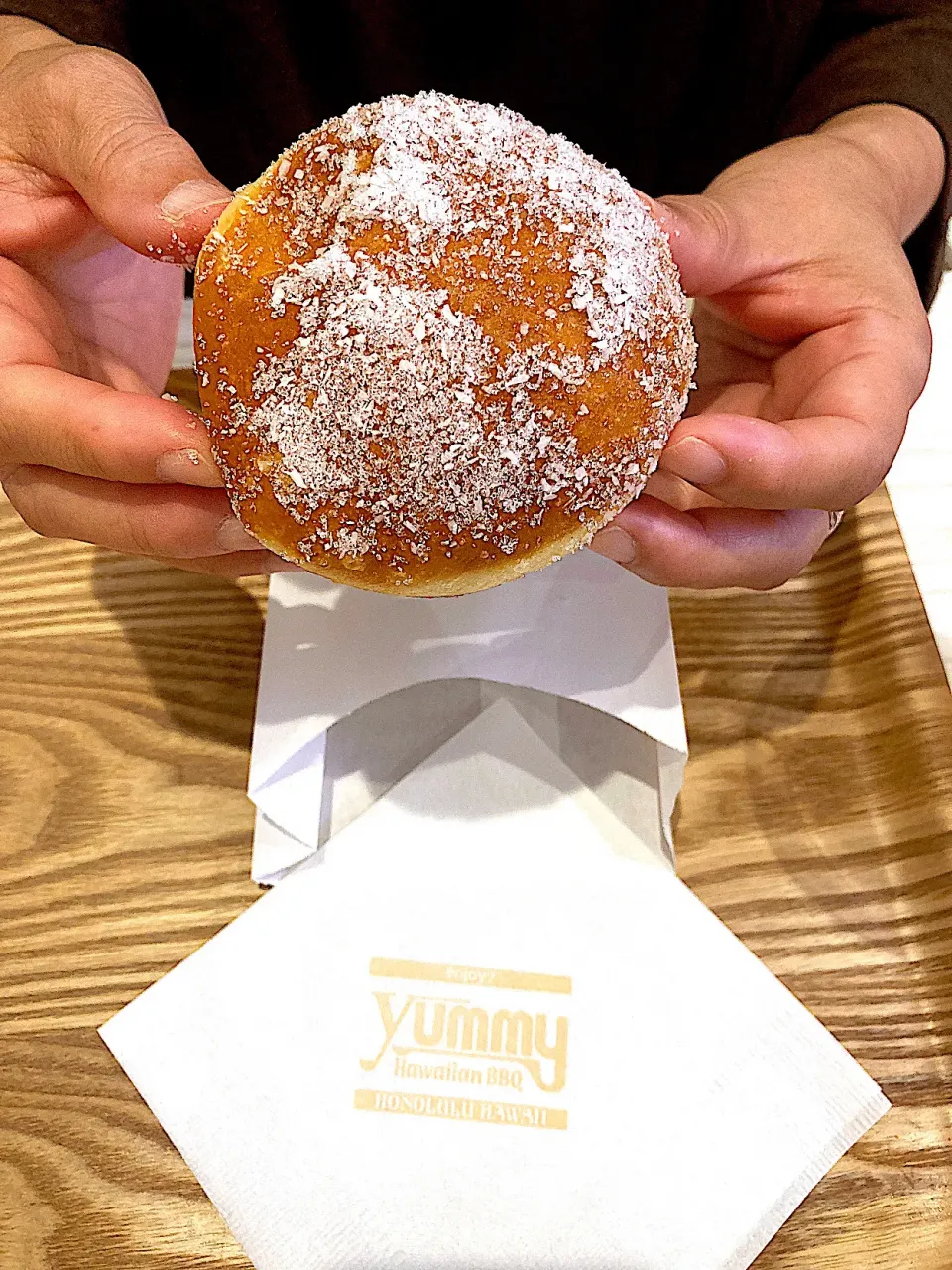 家内（はやと）はデザートにココナッツマラサダをいただきました（実況中継終了）|なびさん