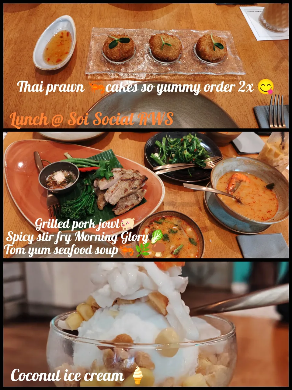 Thai lunch with rice 😋🍚🦐🌿🐖🍦|🍒lynnlicious🍒さん