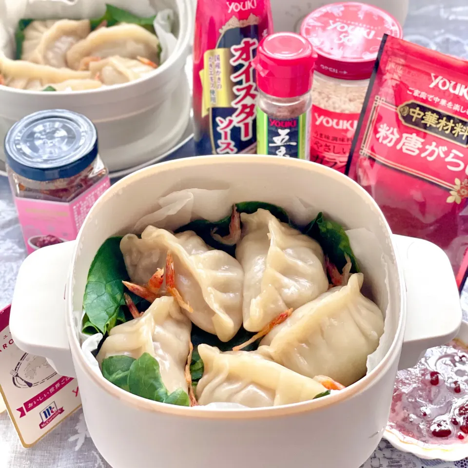 蘿蔔蒸餃(蒸し大根餃子）🥟🥟🥟|sucreroomさん