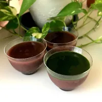 水羊羹：抹茶ソース