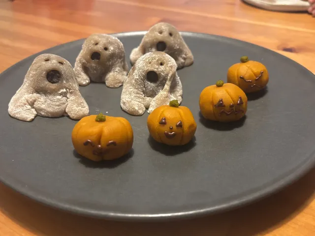 Snapdishの料理・レシピ写真:娘とハロウィンスイーツパーティー｜ハロウィンパーティーメニューを楽しもう♪