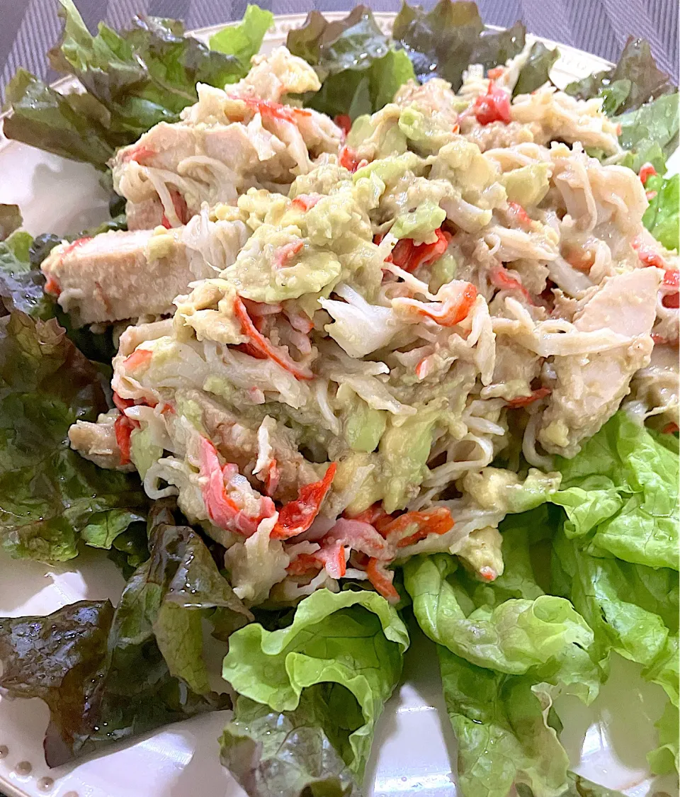 チキンとアボカドのワサビ和え|minipicnicさん