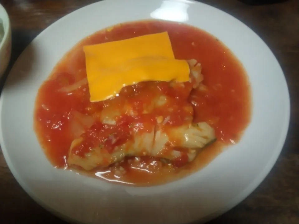 真だらのトマトソース|にんにくと唐辛子が特に好き❤️(元シャリマー)さん