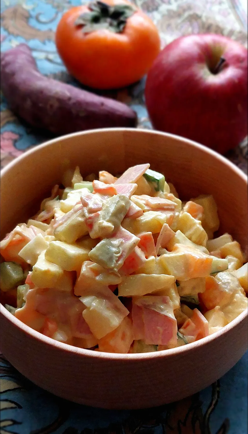 秋の実りサラダ|きつねさん