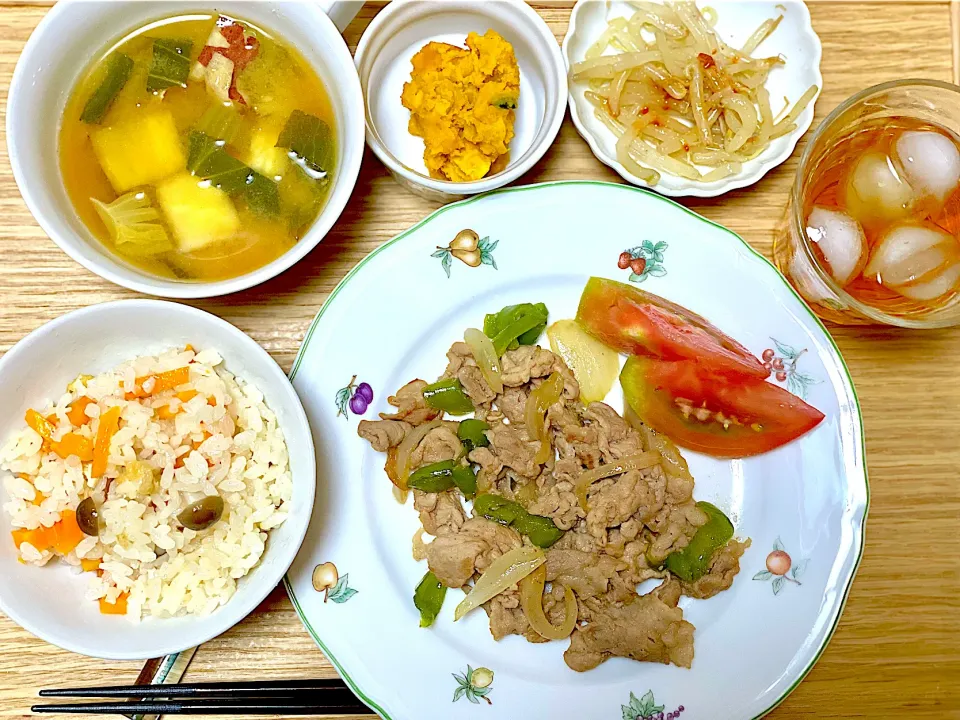 夕飯 炊き込みご飯など|ふわふわさん