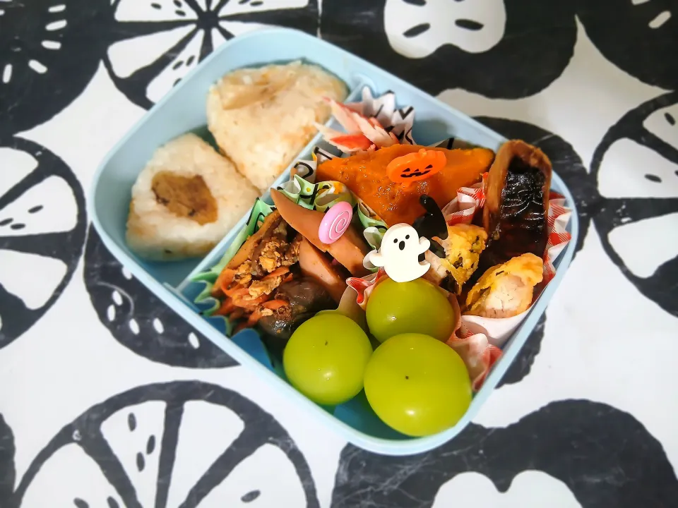 ピックでハロウィン🎃弁当(艸ε≦●)♪|ぽんすけさん