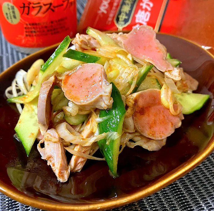 砂肝ときゅうりのピリ辛和え|KAORIさん