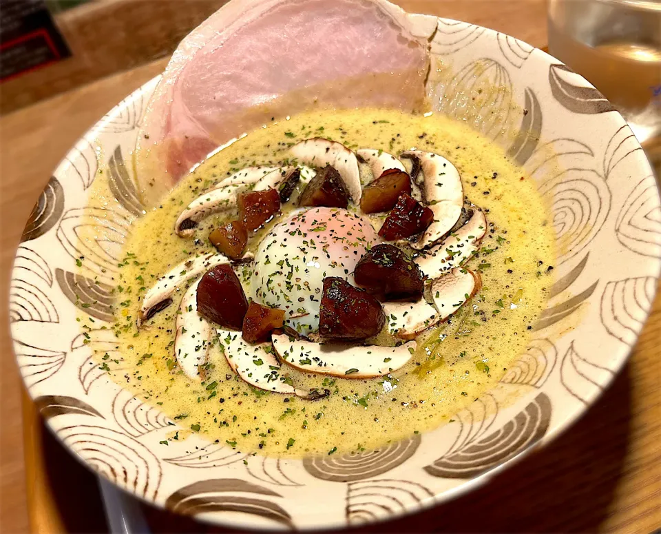 🍜 栗〜ムカボチャポタージュラーメン🌰🎃|toshi,I🍴さん