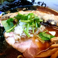 【食べログ TOP 5000】 
【本日の限定】
中華そば 半ざわ 
秋刀魚節炊きラーメン
 (1,400円) 
＋わかめ (がんこ/覆麺智/花木共通のメンバーカード提示で無料) 
―麺少なめ
＠西巣鴨2分
(JR板橋駅から徒歩14分)
25272
〈醤128塩44噌20タ10昆9出14
F13冷27混3つ2焼1ポ1〉