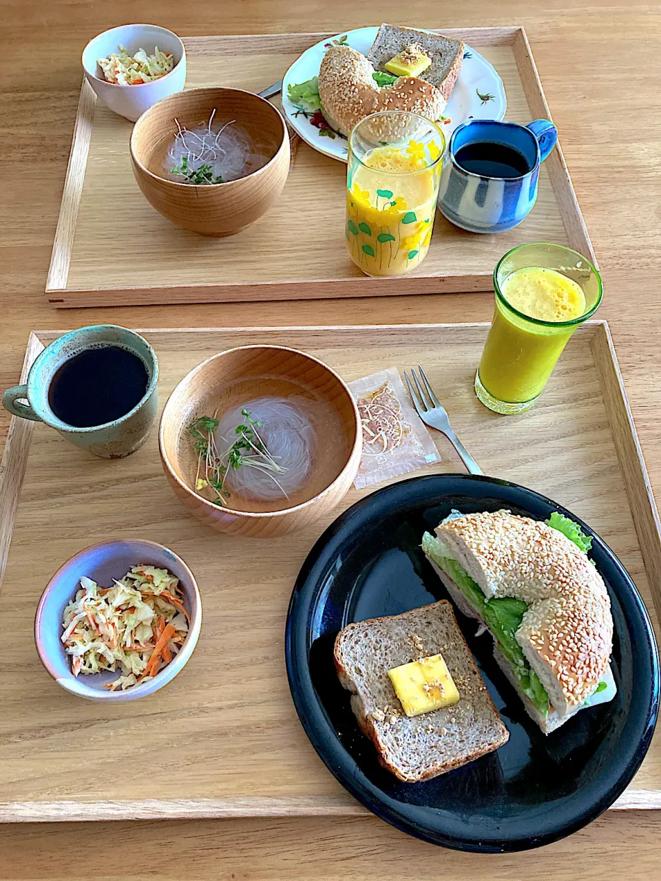 三連休初日のあさごはん☺︎☺︎|さくたえさん