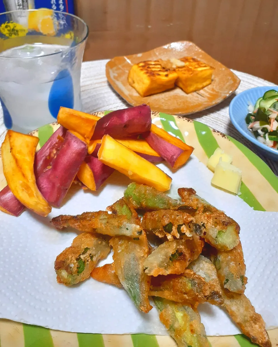 オクラの唐揚げ✨|びせんさん