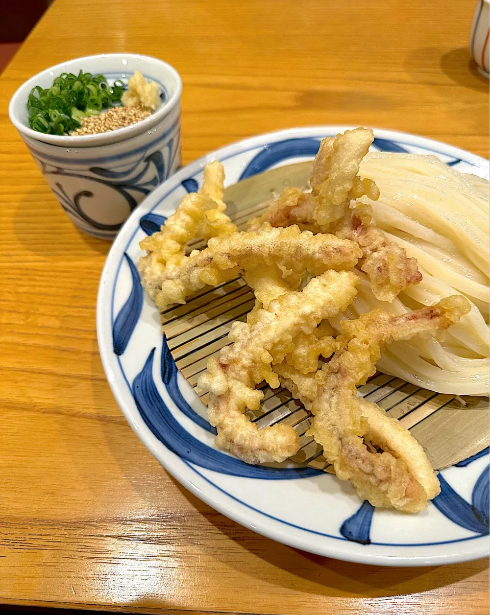 いか天ざるうどん、鶏飯セット🦑🐓|buhizouさん