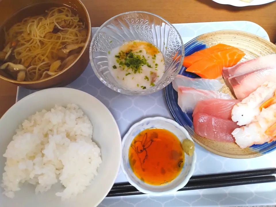 きのこにゅうめん　とろろ|さゆさん