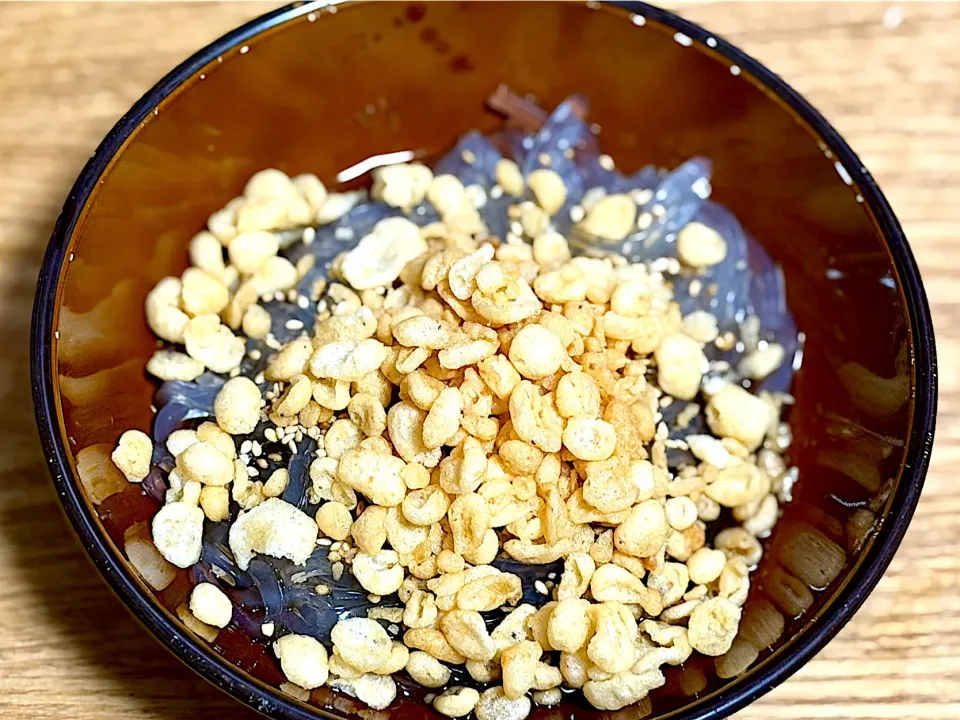 ☆揚げ玉ところてん|まぁたんさん