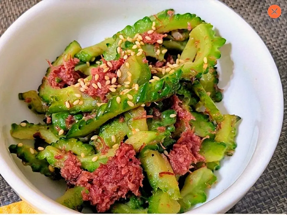 【副菜】ゴーヤとコンビーフの炒め物|シュビラさん