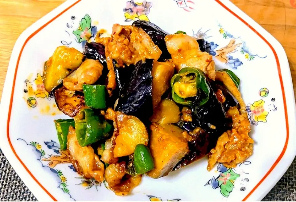 【主菜】ナスと豚肉のピリ辛味噌炒め|シュビラさん