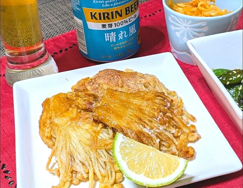 【副菜】えのきのパリパリ焼き|シュビラさん