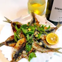 イワシのニンニクオリーブオイル焼き|sasaちゃんこ😎さん