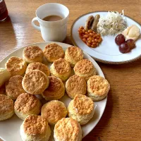 秋の朝のスコーンプレート|ぶりぞうさん