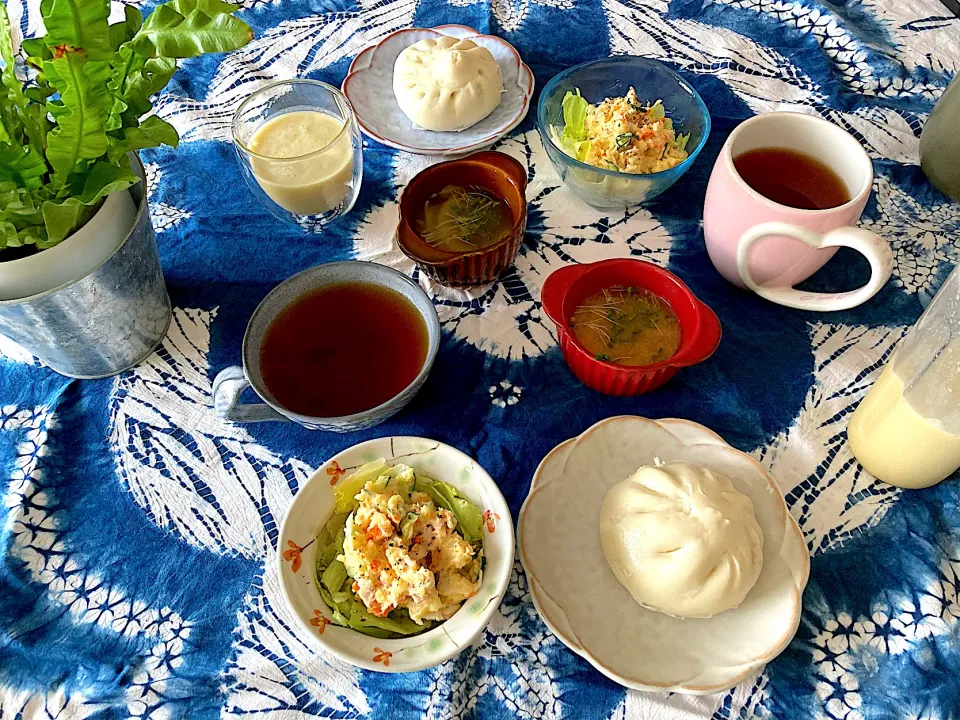 三連休最終日の朝ごはん🌱|さくたえさん
