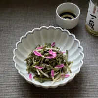 ミズ玉の醤油漬け