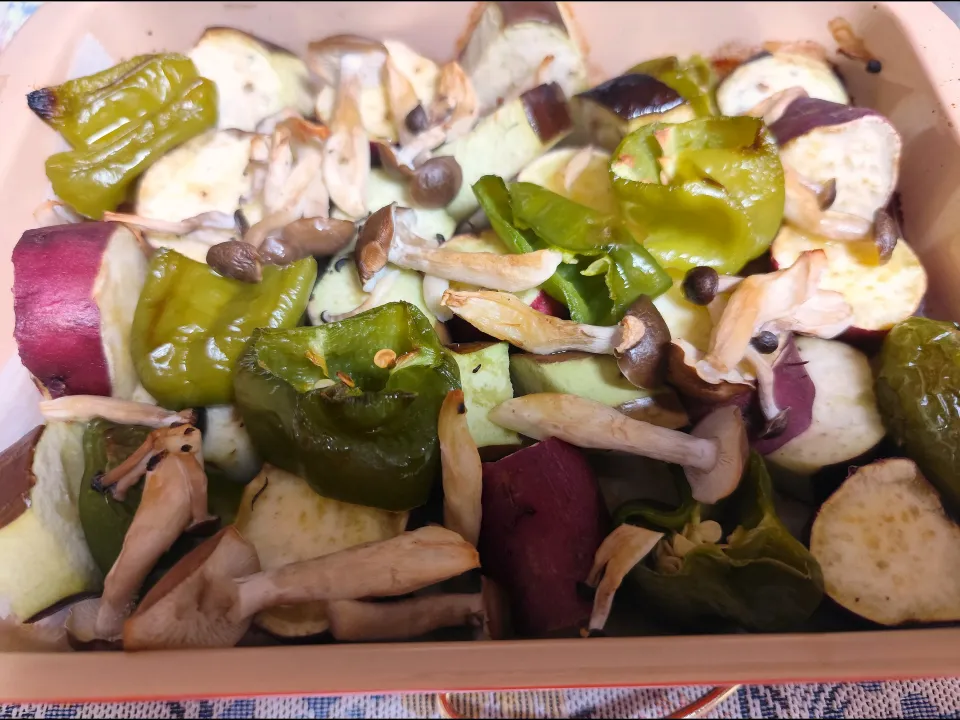 オーブントースター焼き(オリーブオイル、クレイジーソルト)|m.rafuさん