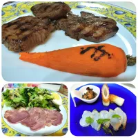 牛たん・人参ステーキ|つるぎだけさん