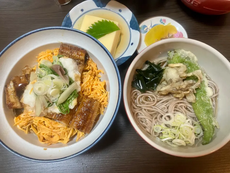 鰻丼と温そば 他|tatsuponさん