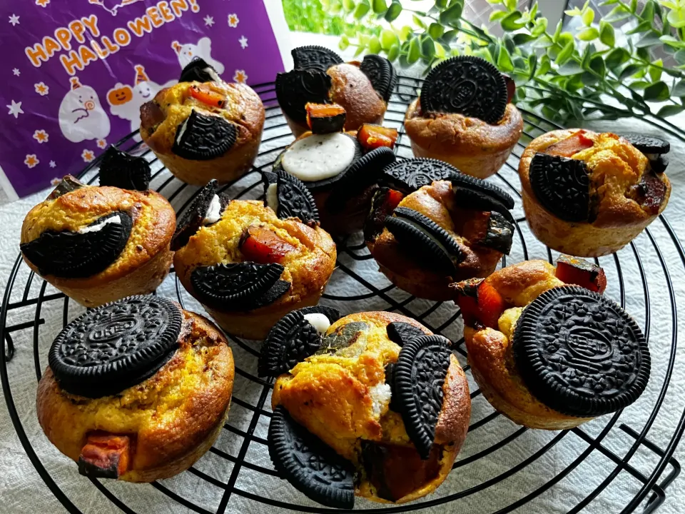 ＊Halloween🎃かぼちゃとオレオのマフィン＊|＊抹茶＊さん