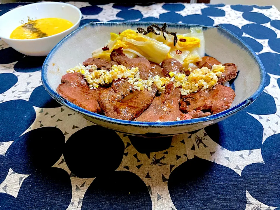 ももさんの料理 ももさんの料理 牛タンとろろ丼|ももさん