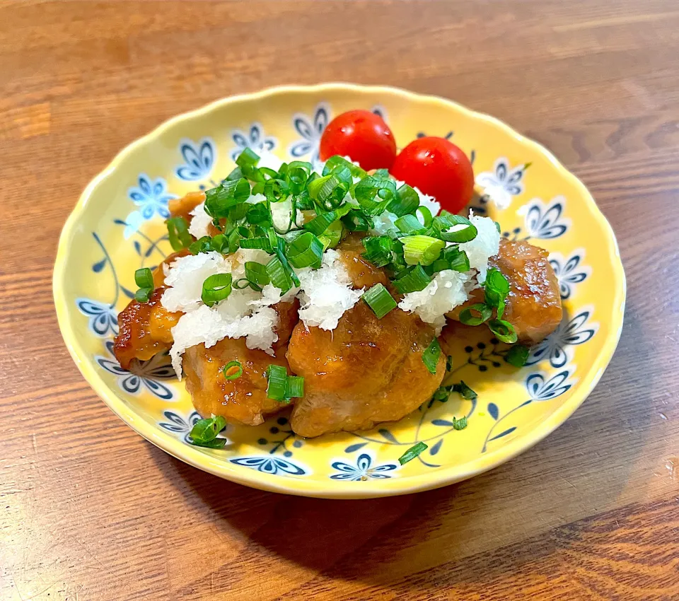 鶏もも肉のおろしネギポンだれ|ちろるろさん