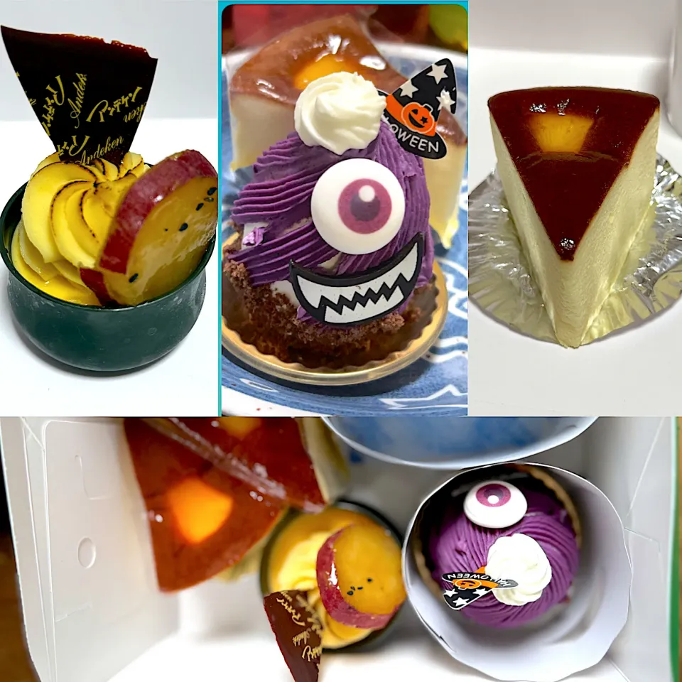 モンスター👾　金時プリン🍮　チーズケーキ🍰|るみおんさん