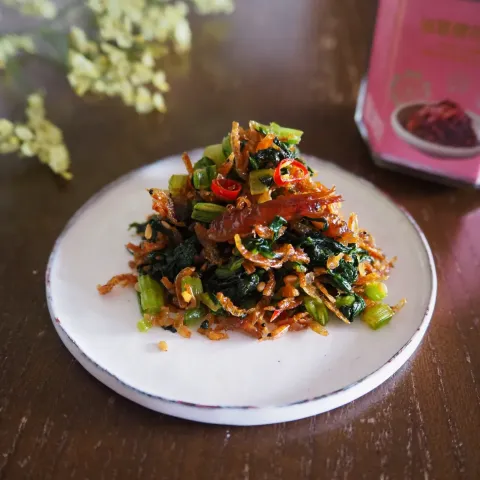 「桜エビ醤」を使ってみたSnapdishの料理・レシピ写真:まなまな♡さんの料理 【ユウキ世界の食卓探検隊】しらすと大根菜de 魚鬆（イゥソン）(しらすのふりかけ)