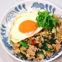 和風ガパオライス|まゆさん