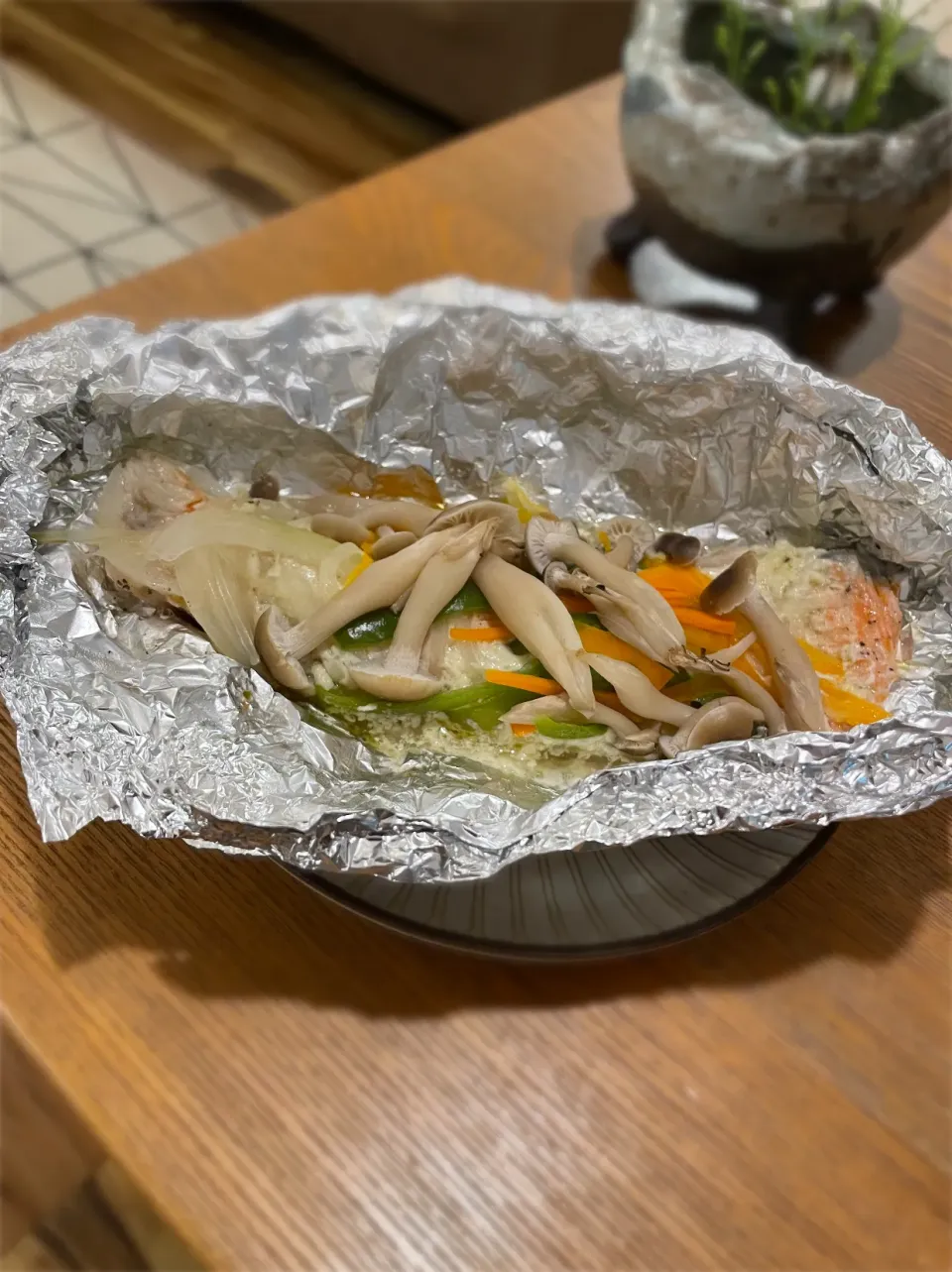 鮭のホイル焼き|いがをさん