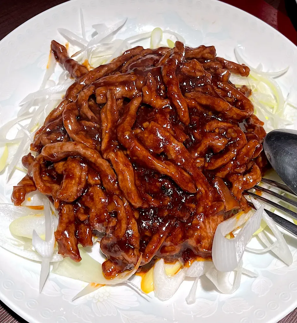 細切り牛肉の甜麺醤炒め|KANAさん