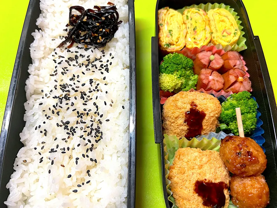 息子お弁当🌈10/14（火）カレーコロッケ|KCo🌈さん