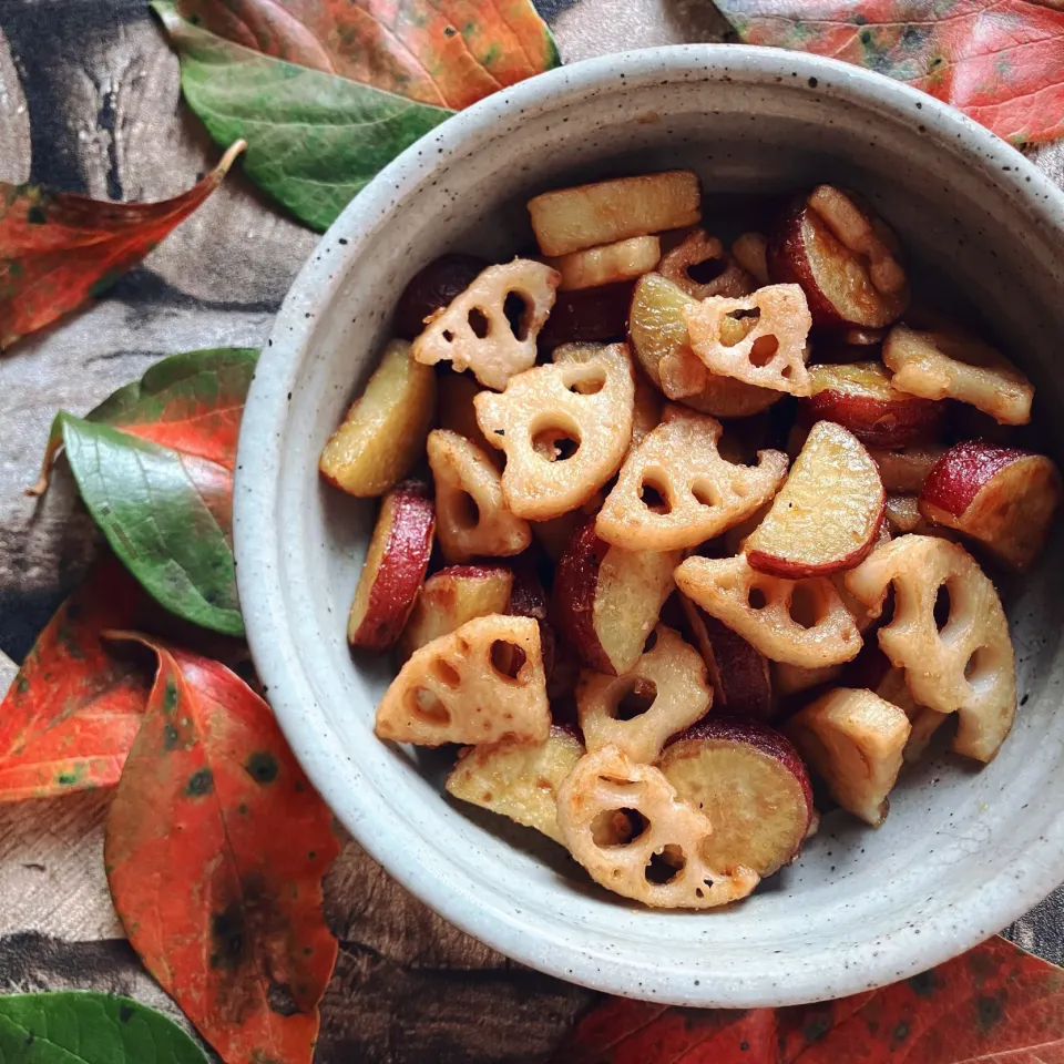 薩摩芋と蓮根のデパ地下風|izoomさん