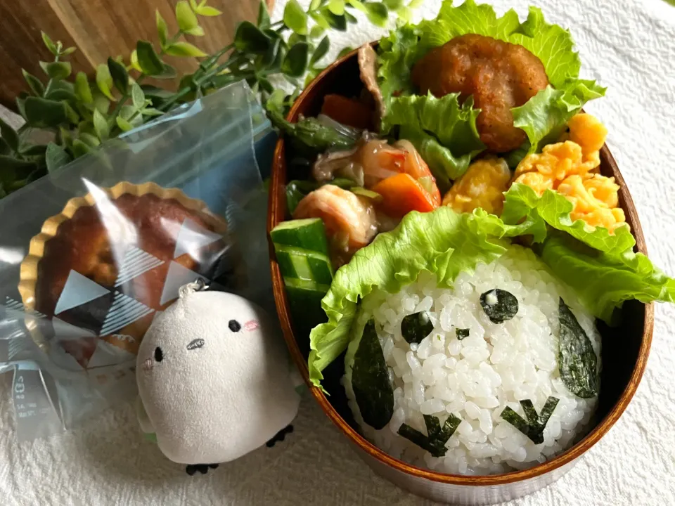 ＊0098. シマエナガおにぎり🕊️娘ちゃんの高校生弁当🍱＊|＊抹茶＊さん