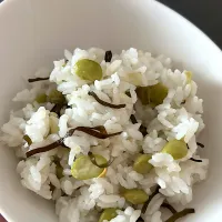 えだまめ✖️塩昆布混ぜご飯|chii4さん
