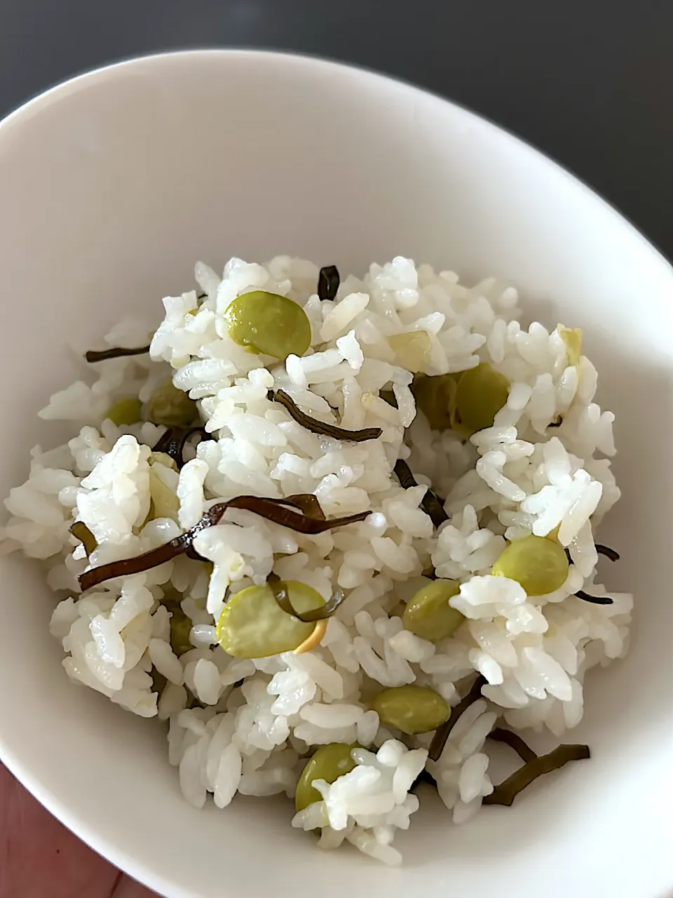 えだまめ✖️塩昆布混ぜご飯|chii4さん