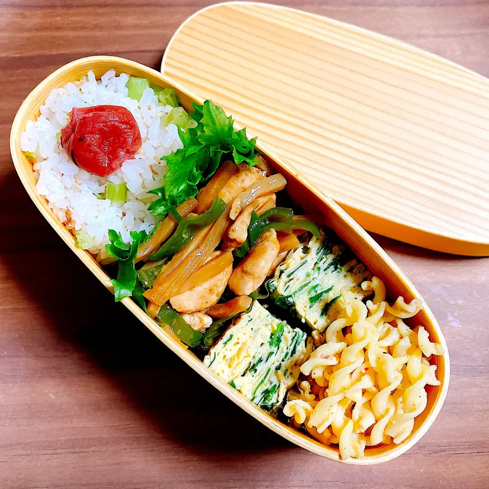 🐔昼【ささみ青椒肉絲弁当】🐔|Laniさん