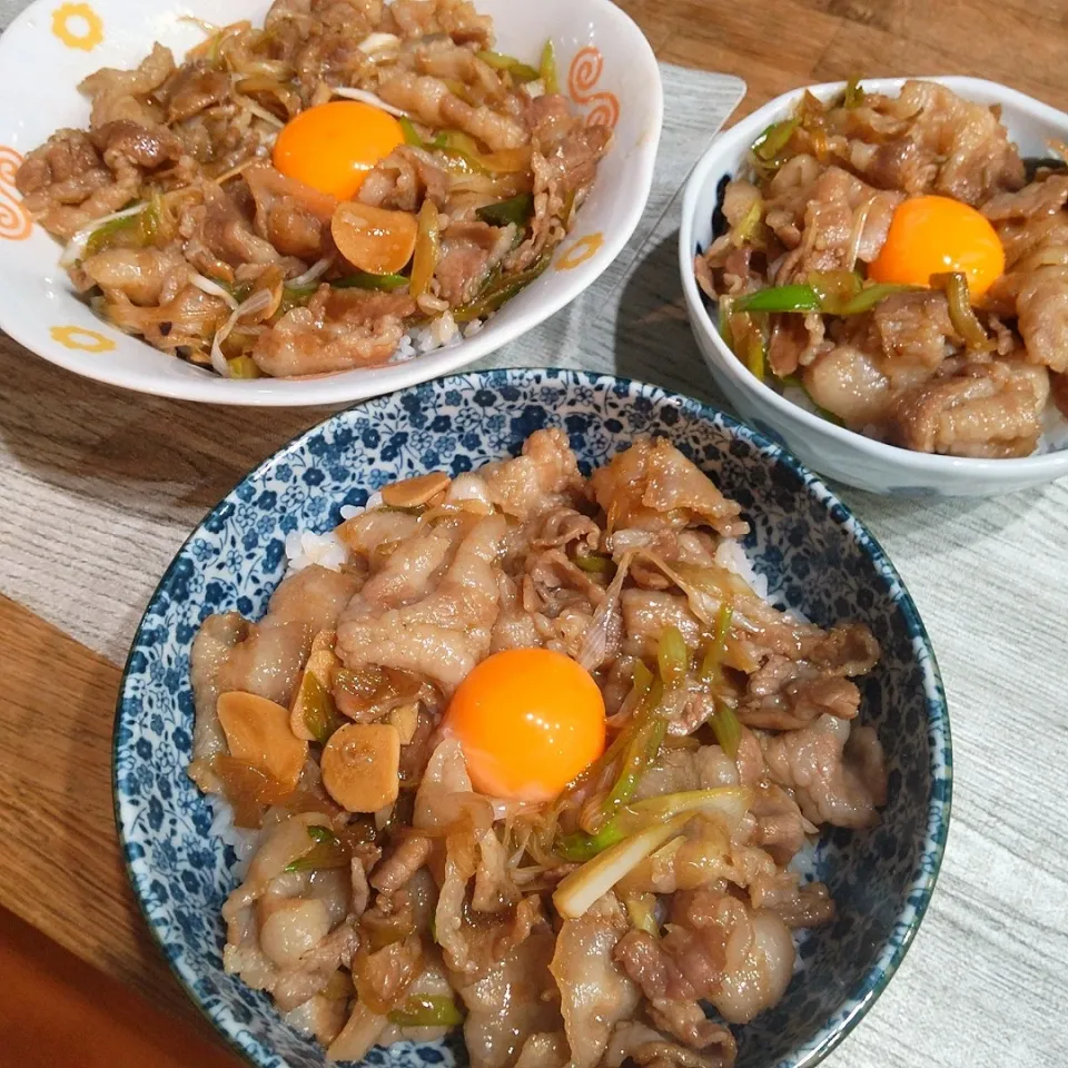 すた丼を食べたことない私が作るすた丼😂|puniさん