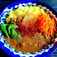 リモートワークのおひとり様ランチ🍛簡単カレー