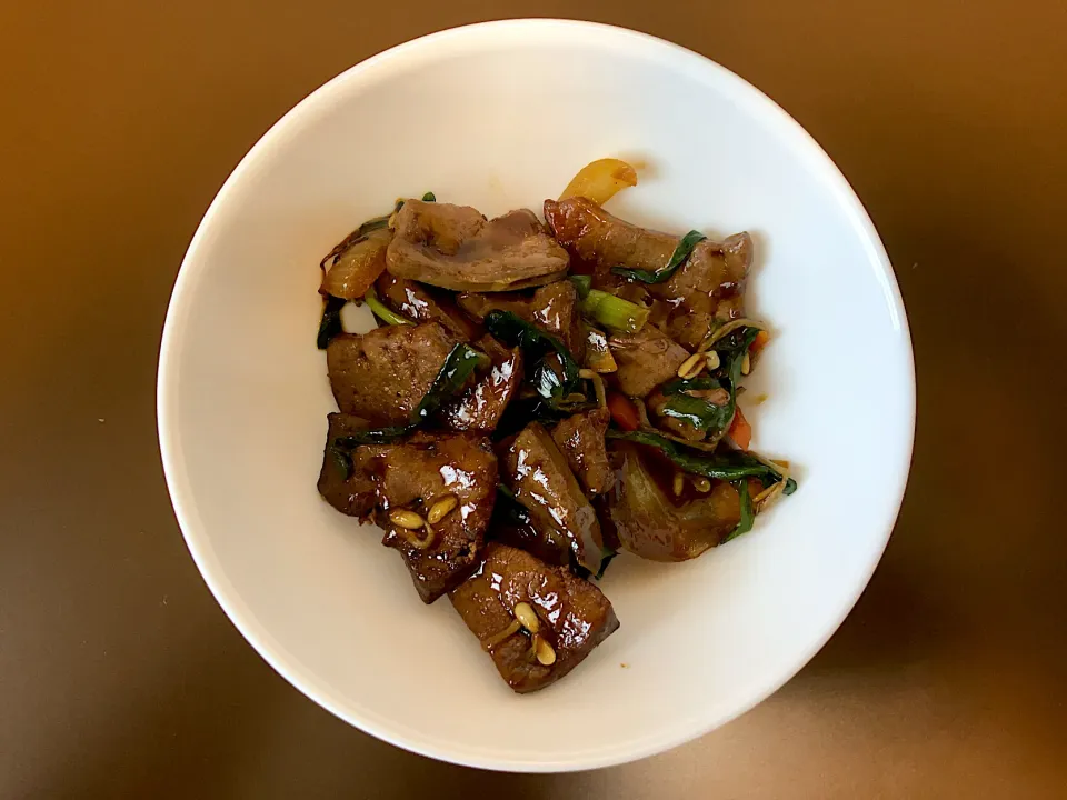 BN レバニラ炒め|ばーさんさん